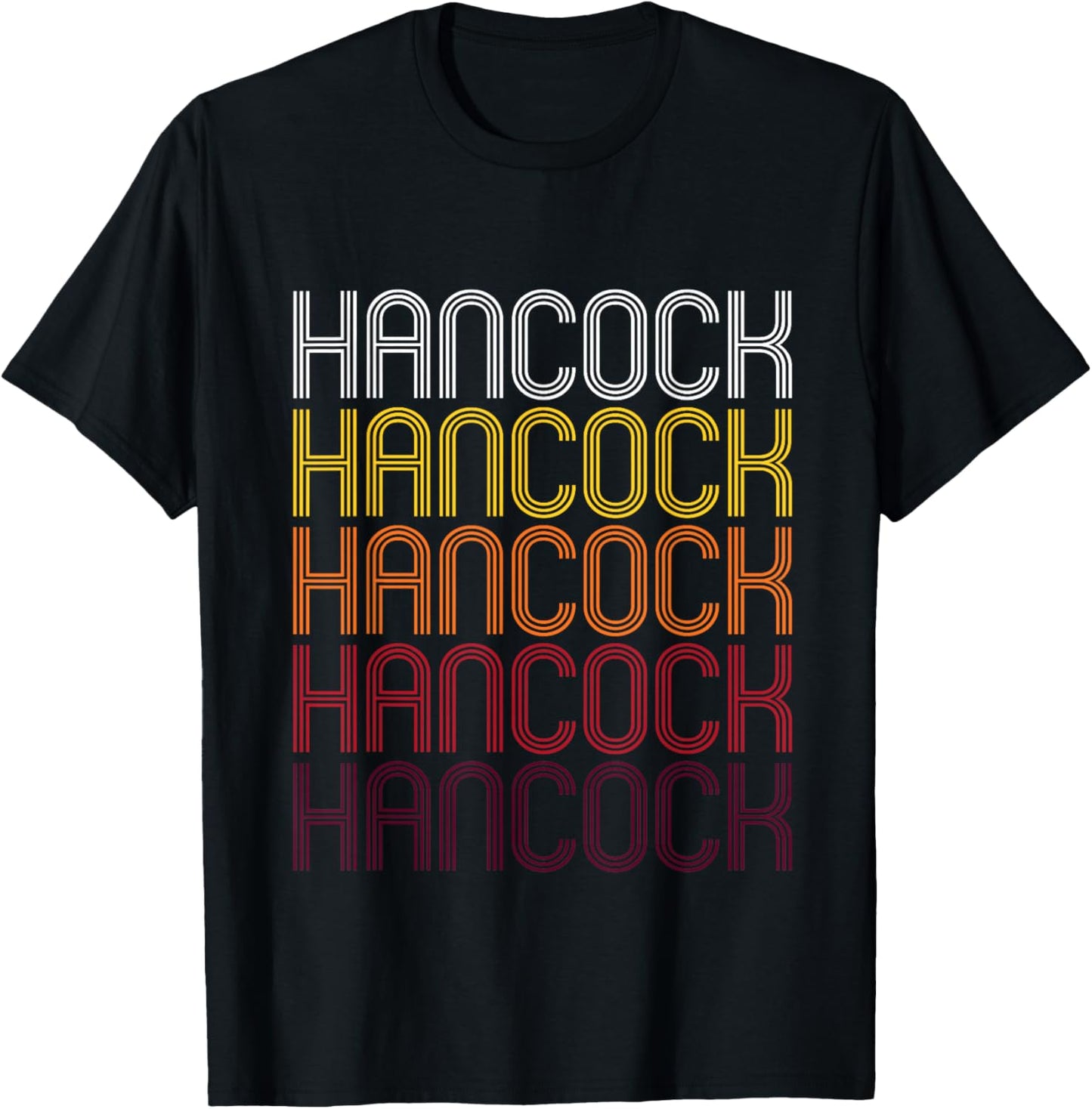 Hancock, MD | Vintage Style Maryland T-Shirt - T-Shirt | Black