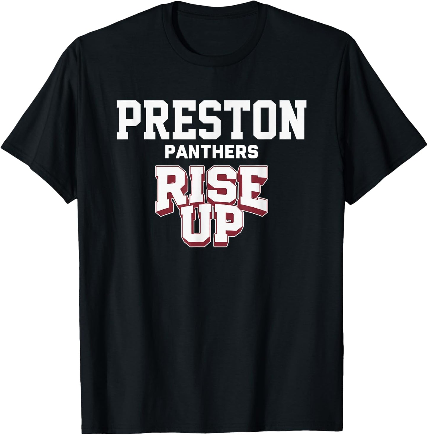 Preston Panthers Rise Up HS T-Shirt - T-Shirt | Black
