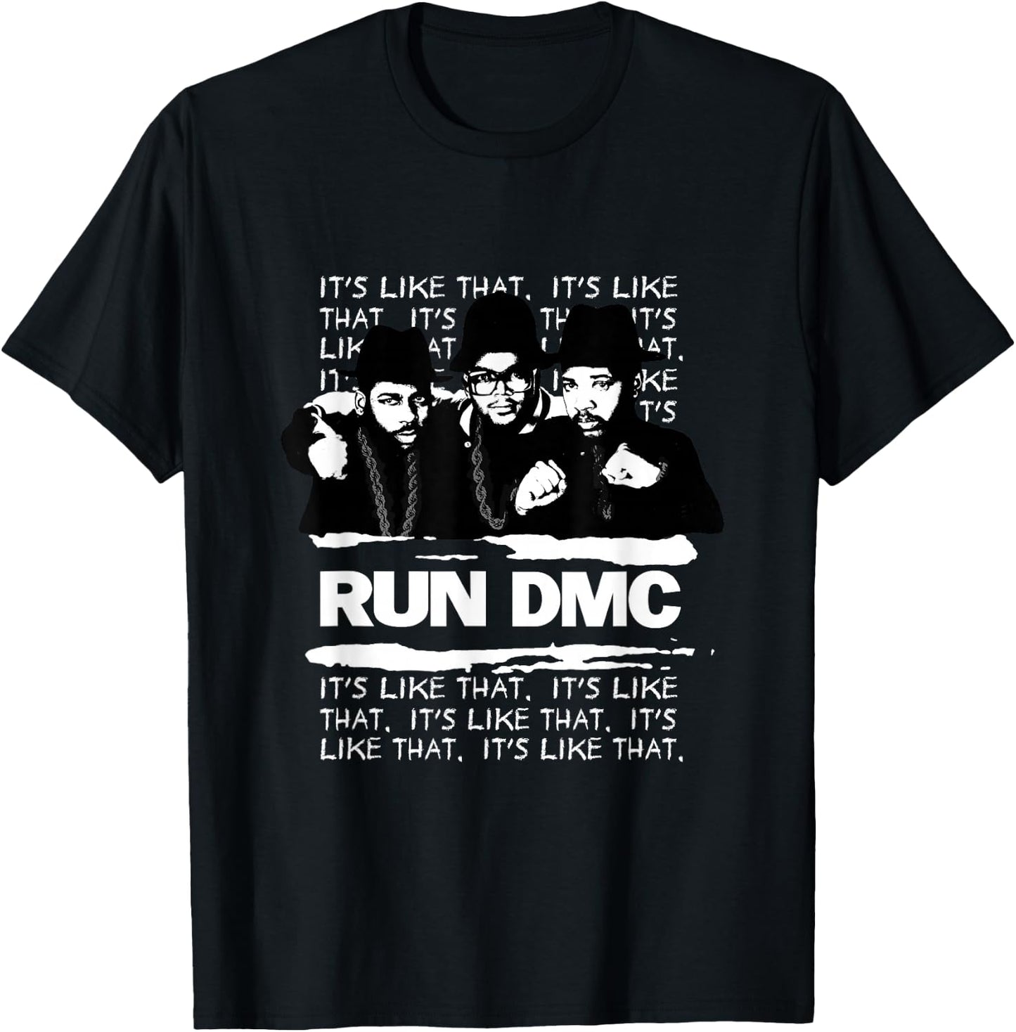 RUN DMC It's Like That Light T-Shirt - T-Shirt | Black