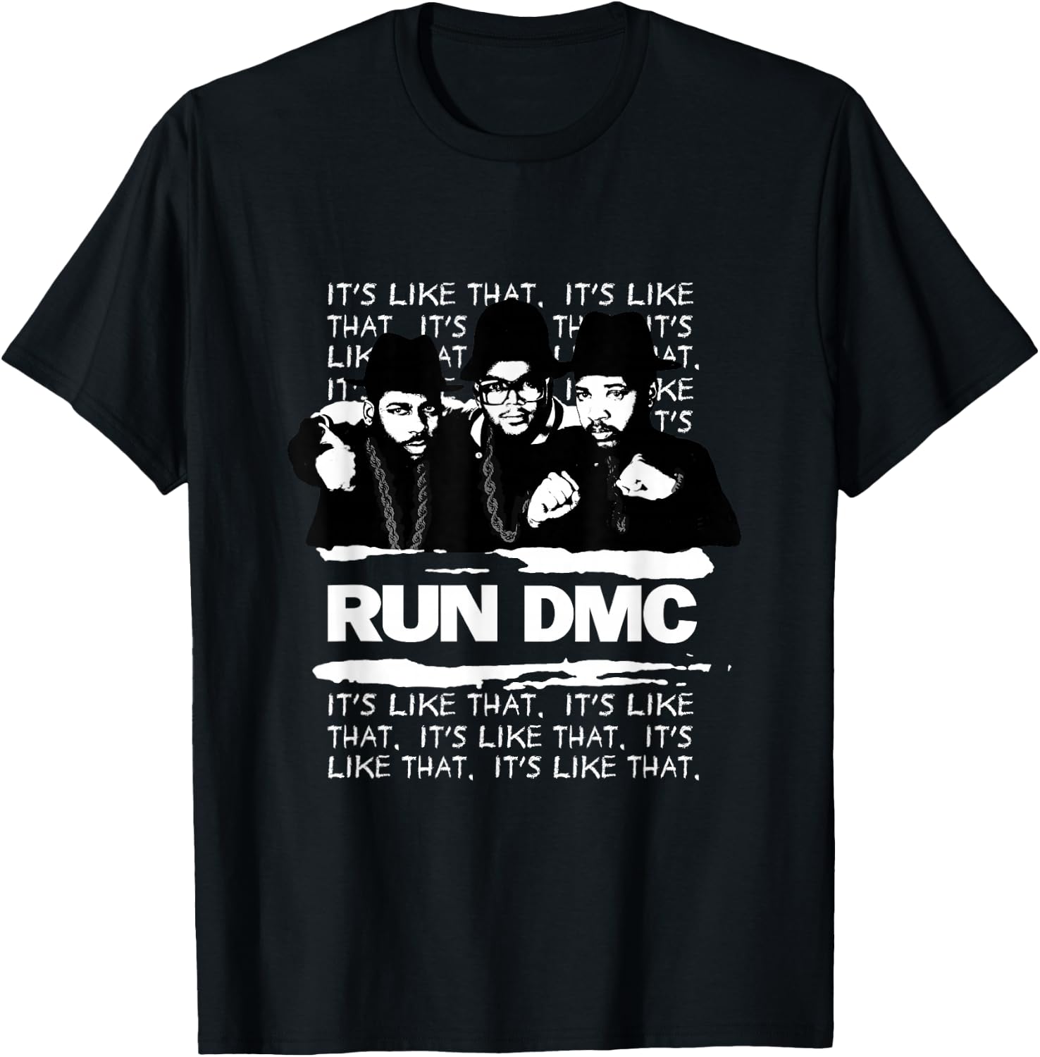 RUN DMC It's Like That Light T-Shirt - T-Shirt | Black