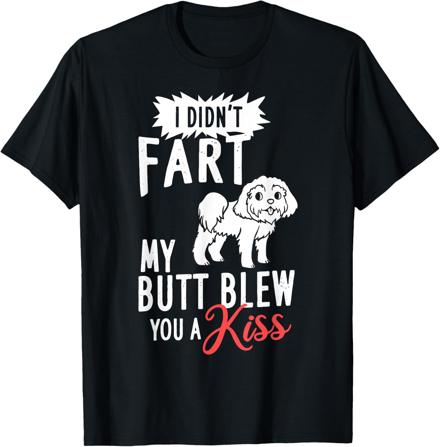 Shih Poo Dog Puppies Owner Lover T-Shirt - T-Shirt | Black
