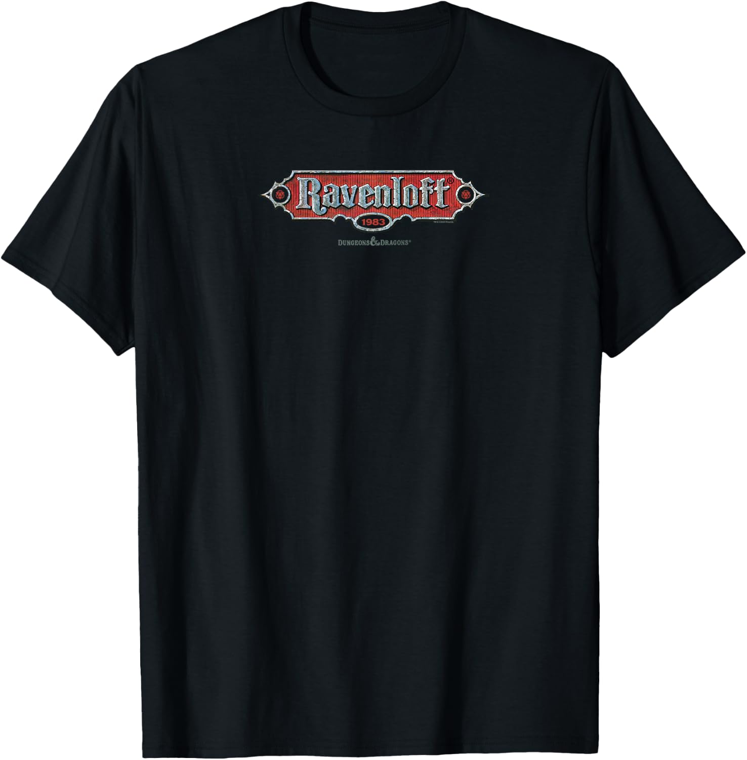 Dungeons & Dragons Retro Ravenloft Raglan Baseball T-Shirt - T-Shirt | Black