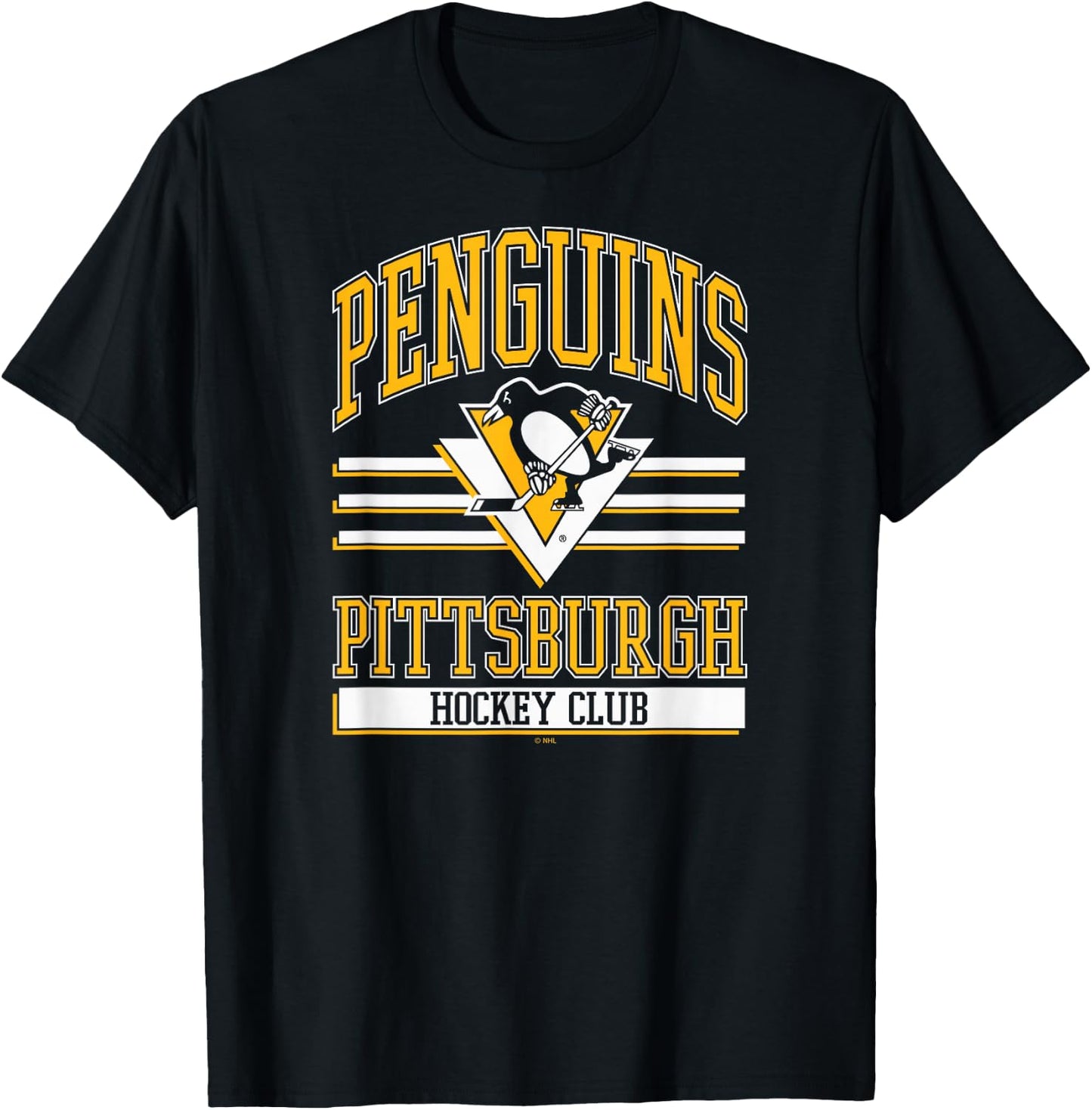 Pittsburgh Penguins Hockey Club Black Officially Licensed T-Shirt - T-Shirt | Black