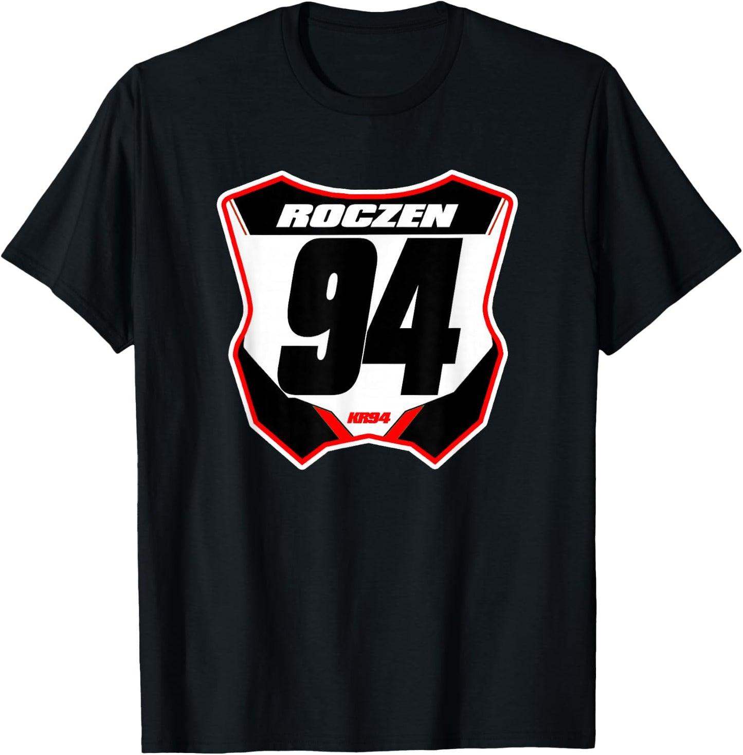 Dirt Bike Number Plate T-Shirt - T-Shirt | Black
