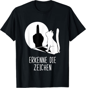 Waving Cat Shadow Cats Erkenne die Signs , black T-Shirt - T-Shirt | Black