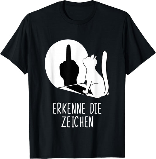 Waving Cat Shadow Cats Erkenne die Signs , black T-Shirt - T-Shirt | Black