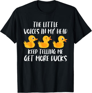 Funny Duck Owner Saying Rubber Duck Lover Rubber Ducks T-Shirt - T-Shirt | Black