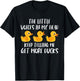 Funny Duck Owner Saying Rubber Duck Lover Rubber Ducks T-Shirt - T-Shirt | Black