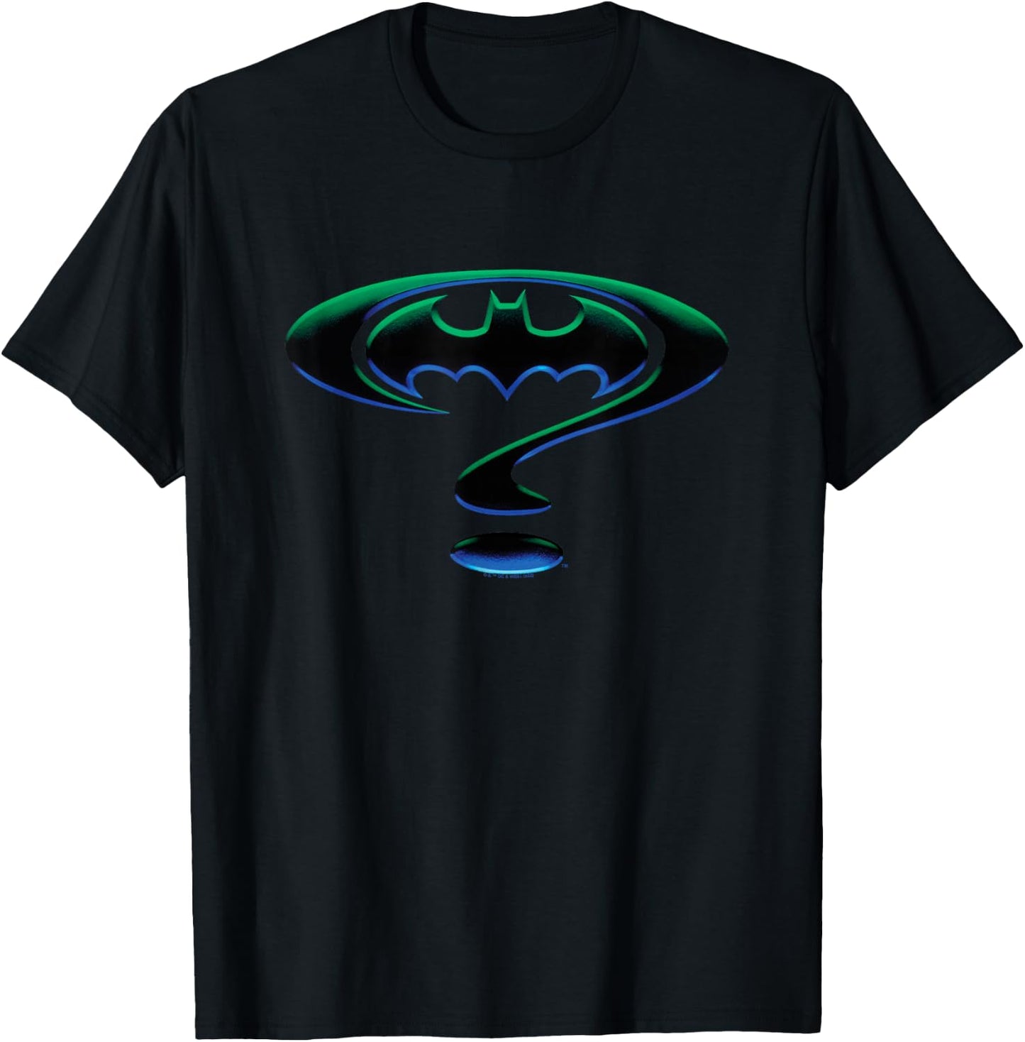 Batman Forever Question Mark Logo T-Shirt - T-Shirt | Black