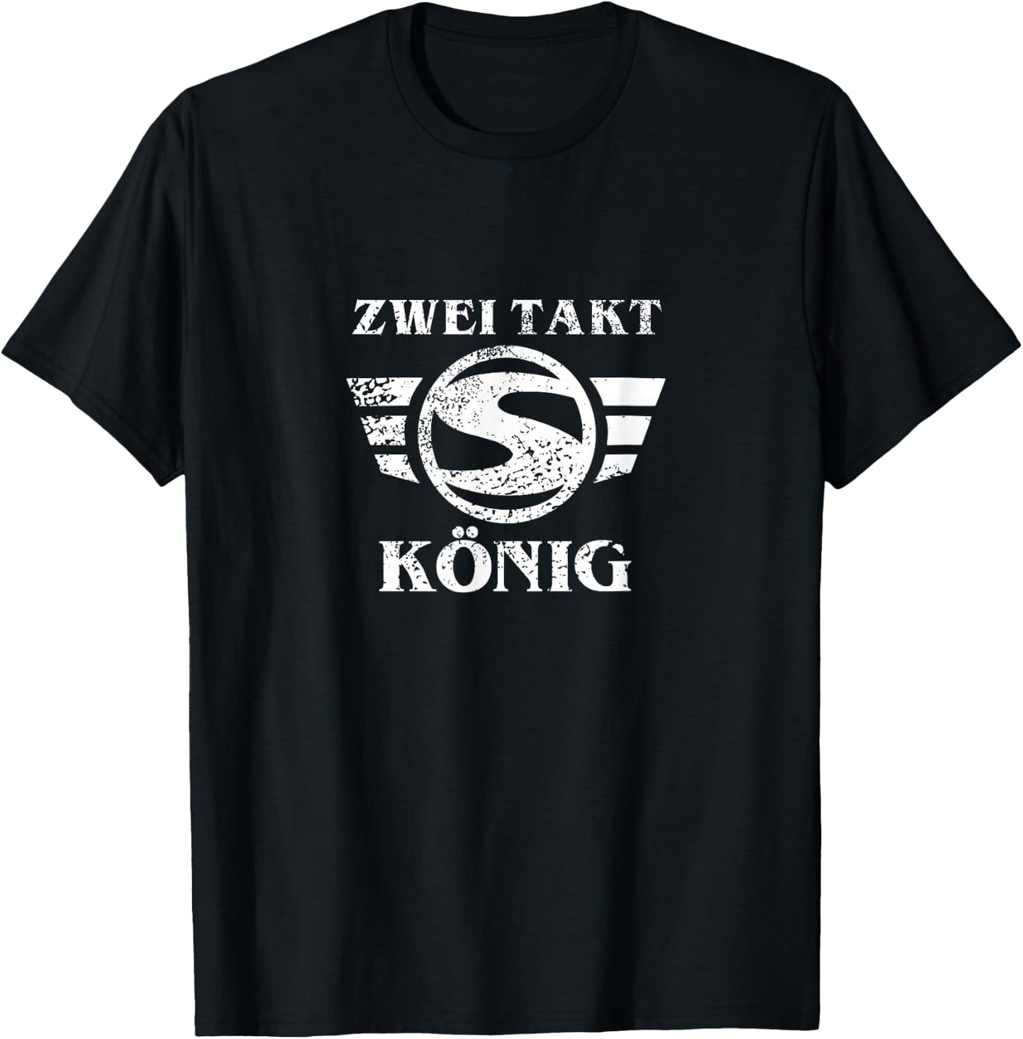 Suhl Simson S50 S51 Schwalbe Star Zweitaktmotor 2 Takt König T-Shirt - T-Shirt | Black