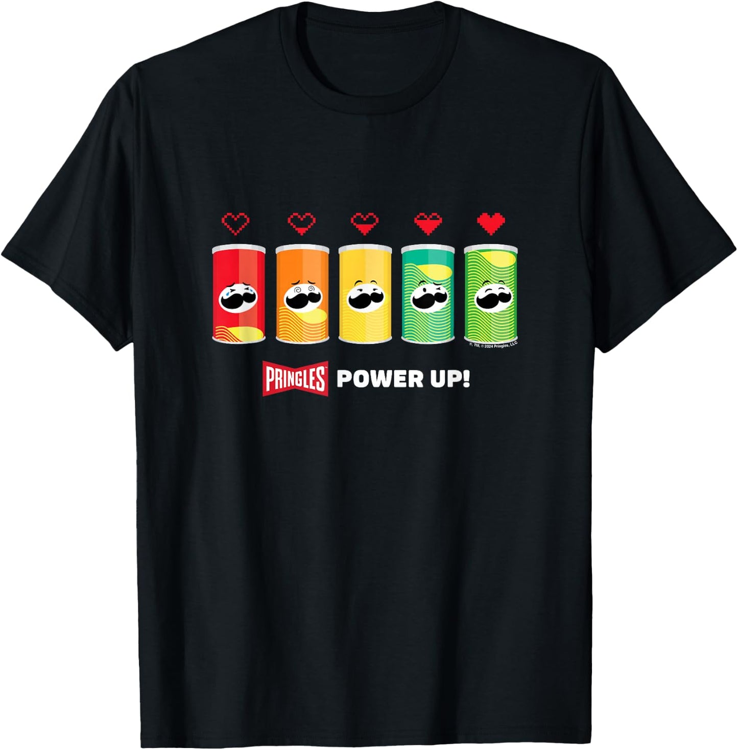 Pringles Gaming Power Up , Black, S T-Shirt - T-Shirt | Black