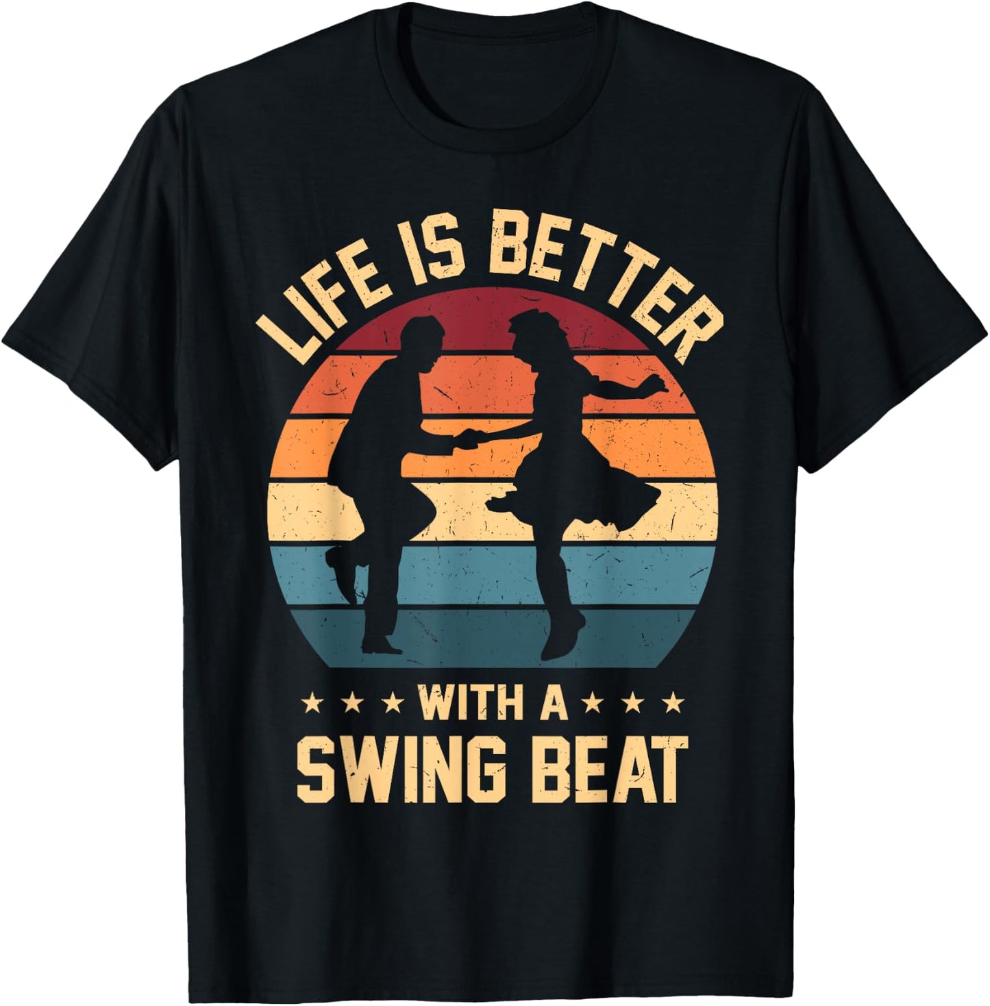 Swingtanz Lindy Hop-Tänzerin Jitterbug tanzt Swing Out T-Shirt - T-Shirt | Black