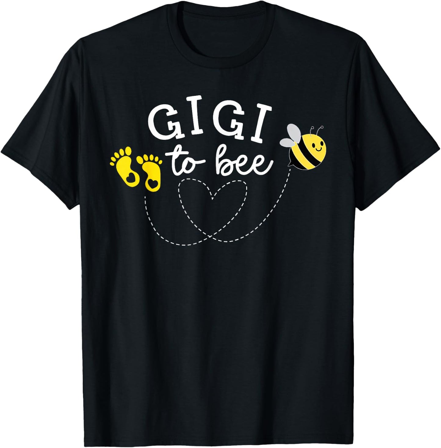 Gigi to Bee Pregnancy Announcement Baby Shower T-Shirt - T-Shirt | Black