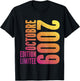 15 Years Limited Edition Birthday Man Woman October 2009 , Black, S T-Shirt - T-Shirt | Black