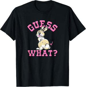 Funny Guess What Bunny Butt , Women T-Shirt - T-Shirt | Black