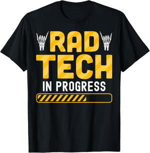 Rad Tech in Progress - Radiology Student Future Xray Tech T-Shirt - T-Shirt | Black