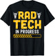 Rad Tech in Progress - Radiology Student Future Xray Tech T-Shirt - T-Shirt | Black