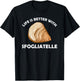 Life is better with Sfogliatelle | Italian Pastry Graphic T-Shirt - T-Shirt | Black