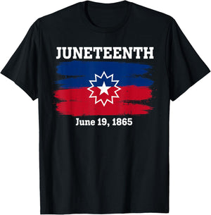 Juneteenth Flag Red White Blue Meaning Black History Freedom T-Shirt - T-Shirt | Black