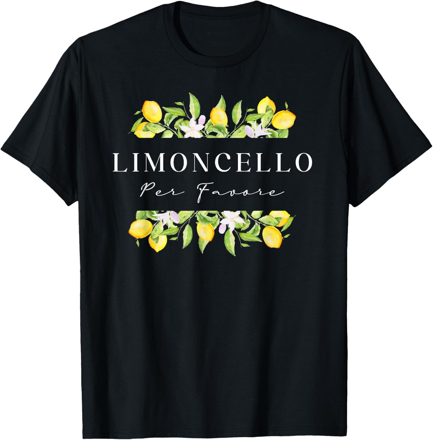 Limoncello Per Favore, Amalfi Coast Italy, Fun Italy Italian , Black, S T-Shirt - T-Shirt | Black