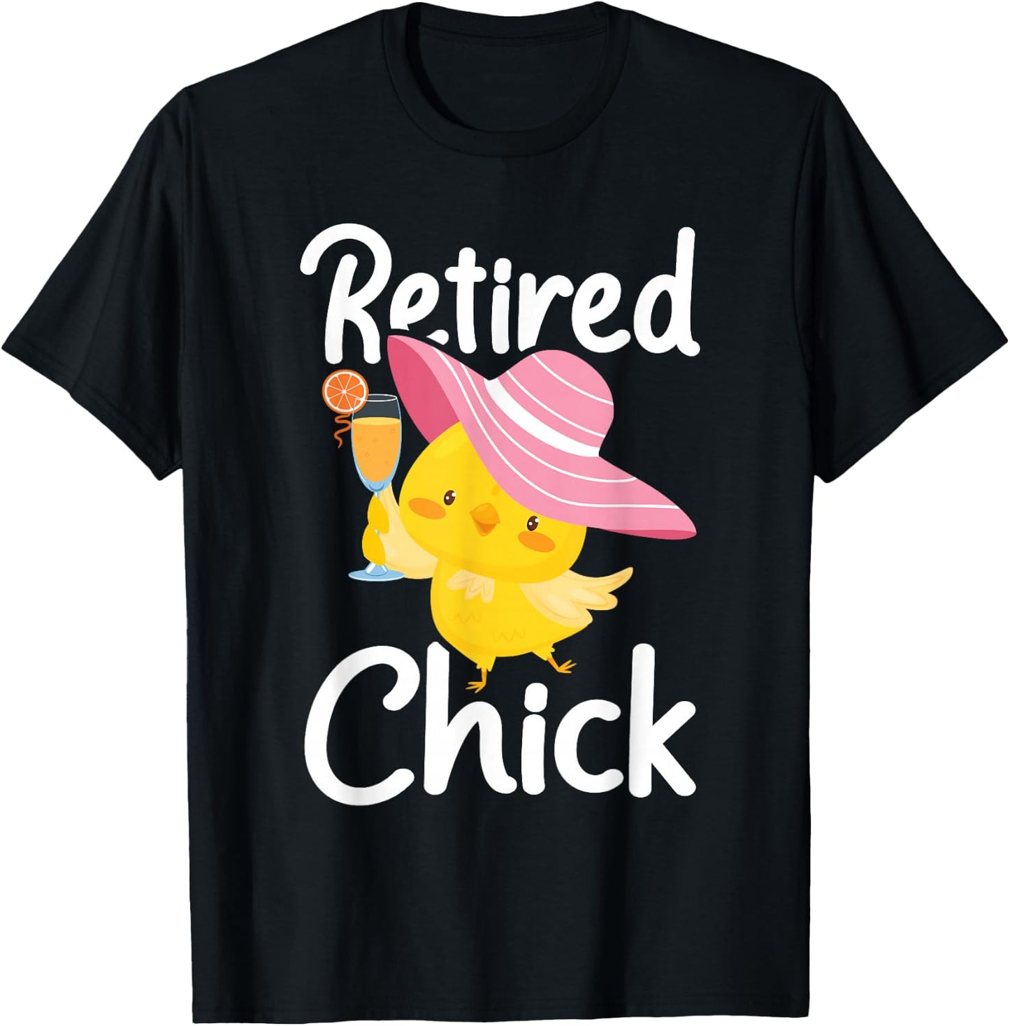 Retired Chick - Retiree Retirement Pension Retiring T-Shirt - T-Shirt | Black
