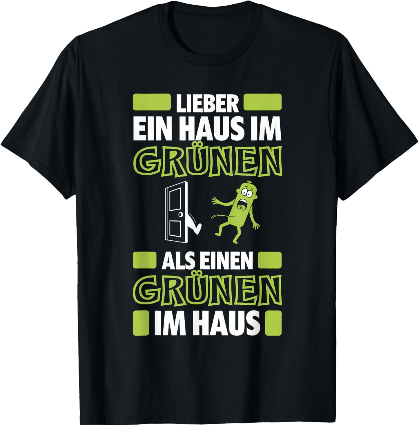 Anti-Green Politics Climate Activist Demo Against Green , black T-Shirt - T-Shirt | Black