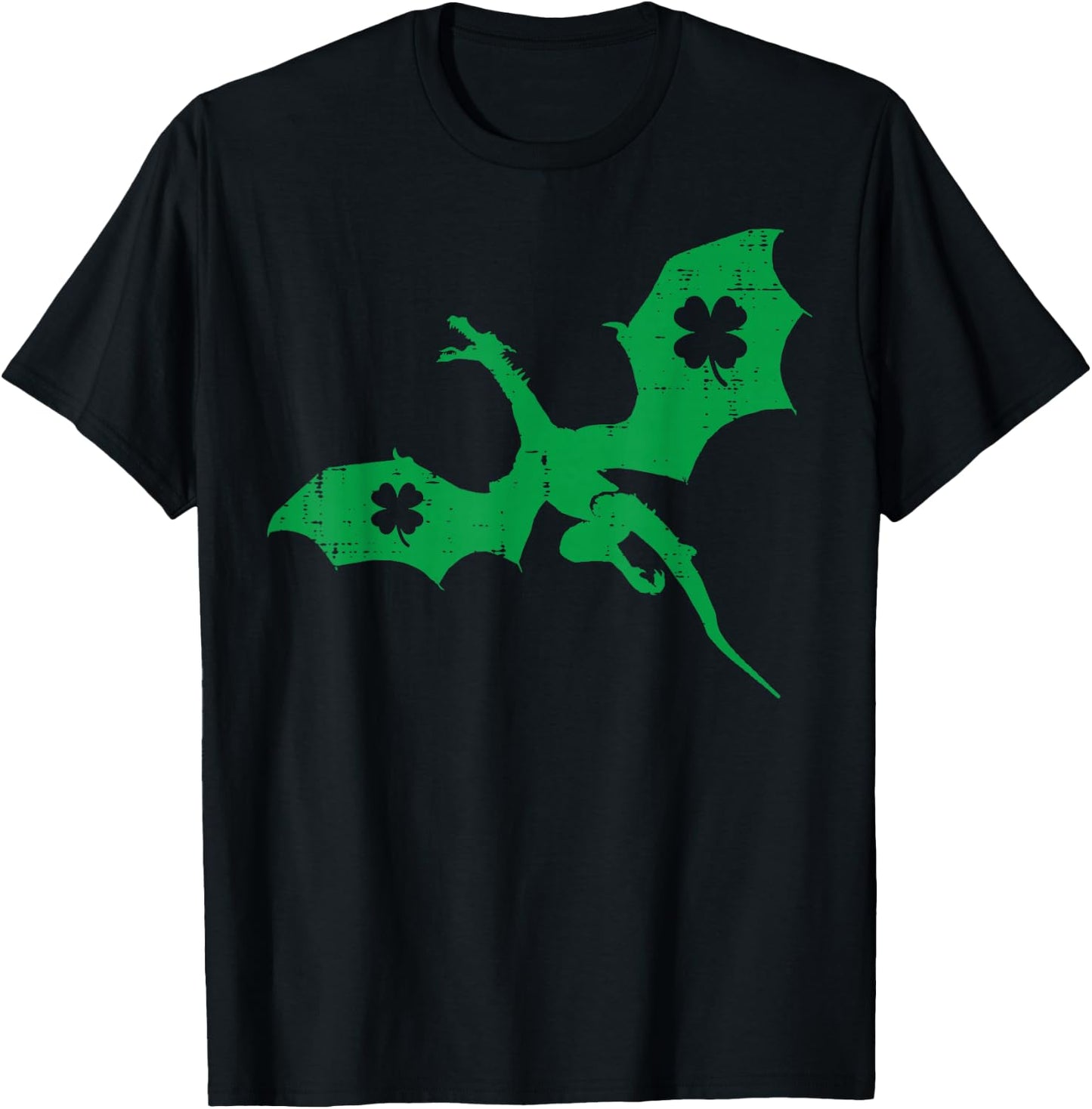 St Patricks Day Irish Dragon Saint Paddys Men Women Kids Boy T-Shirt - T-Shirt | Black