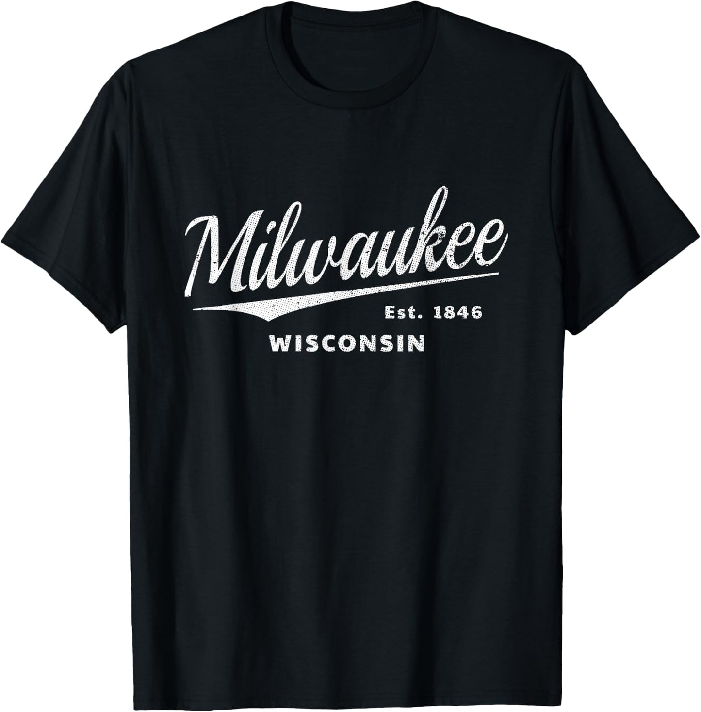 Milwaukee Wisconsin Milwaukeean Sportfan Vintage Milwaukee T-Shirt - T-Shirt | Black
