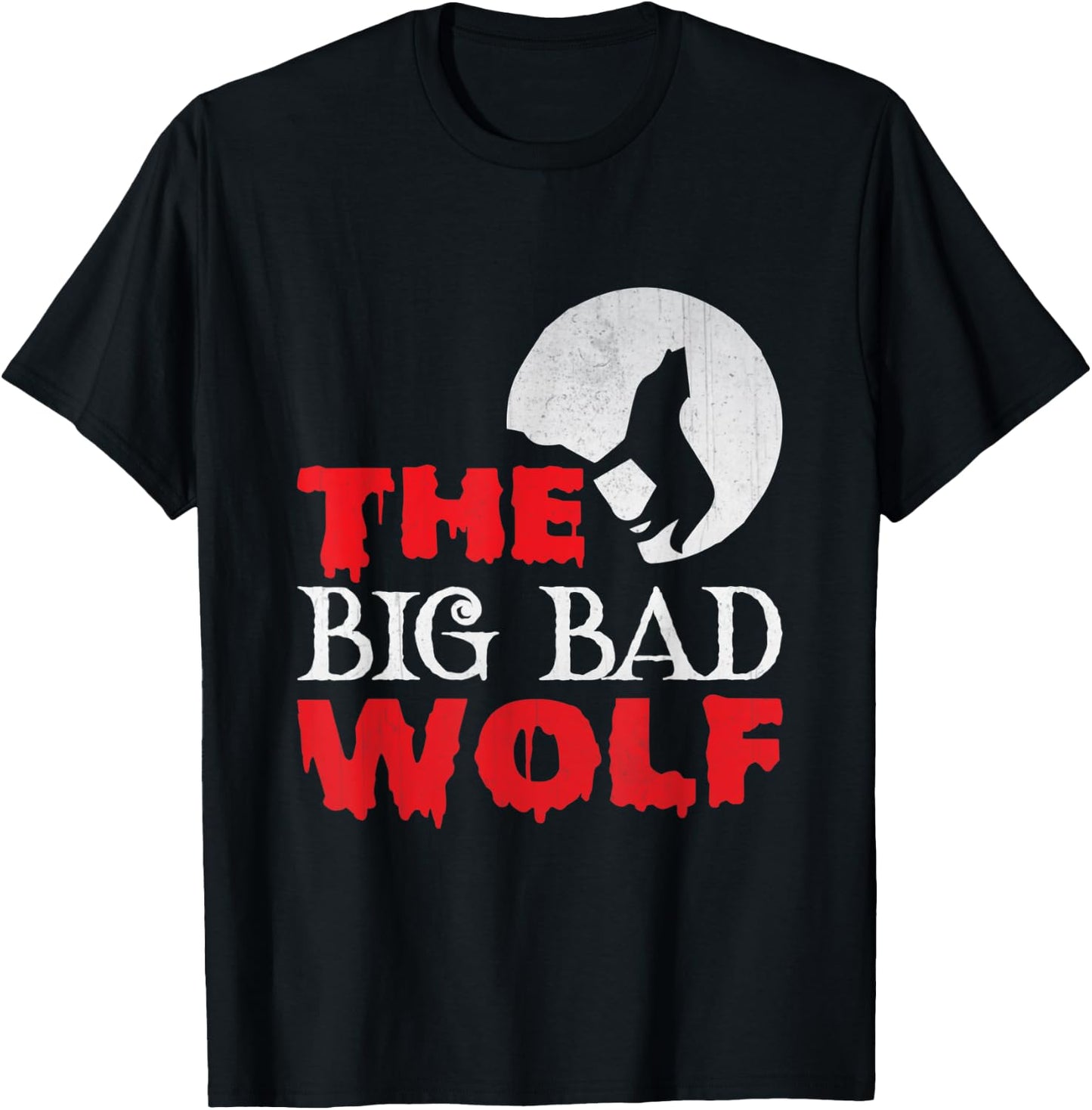 The Big Bad Wolf Halloween Costume Funny Cute Gift T-Shirt - T-Shirt | Black