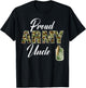 Proud Army Uncle Camouflage Soldier Family Matching Military T-Shirt - T-Shirt | Black