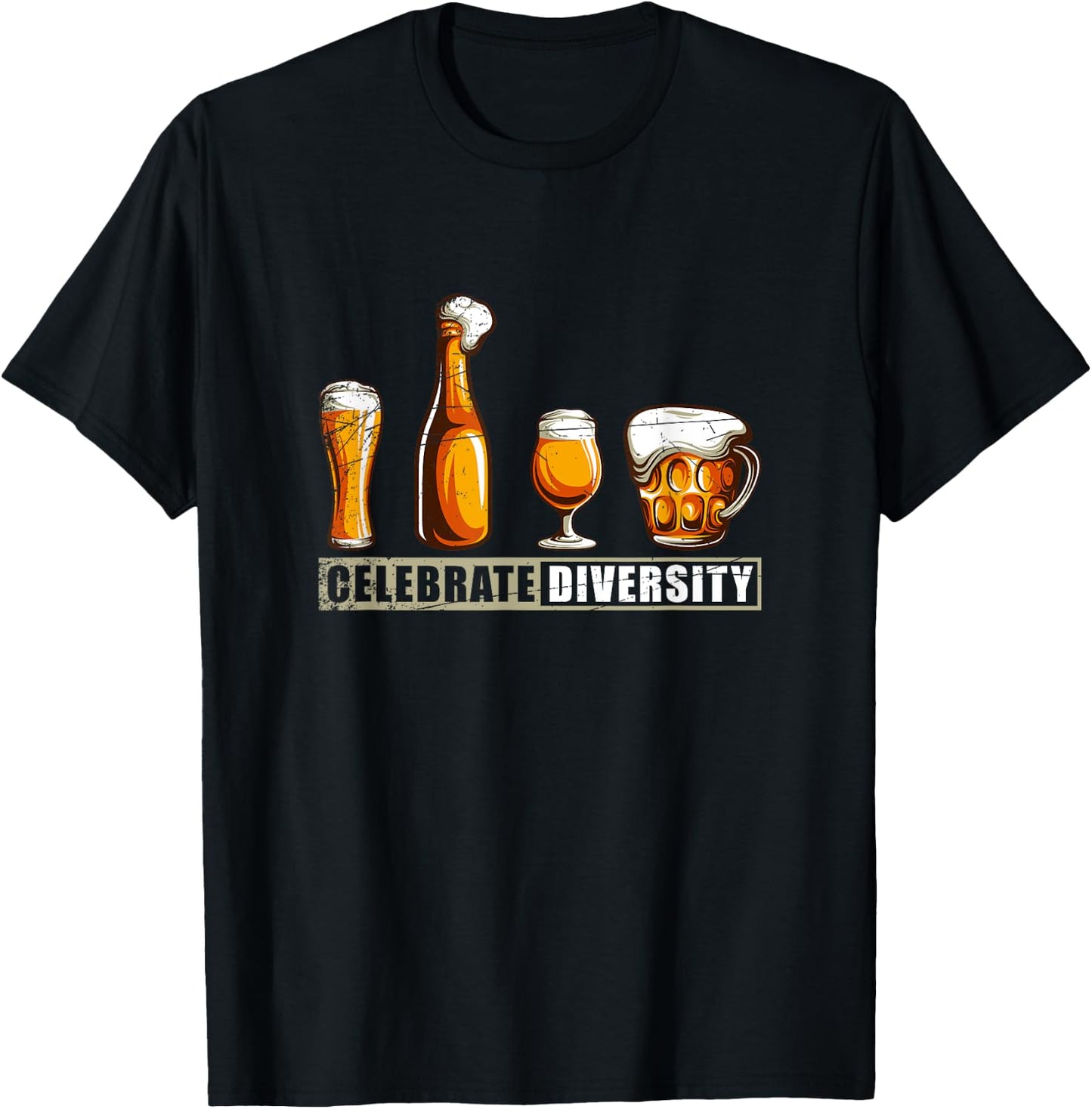 Funny Diversity Home Brewery Gift Craft Beer T-Shirt - T-Shirt | Black