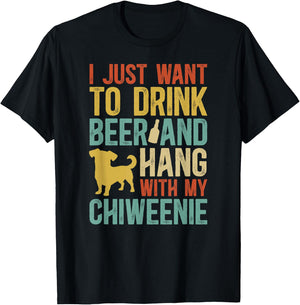 Chiweenie Owner Funny Chiweenie Mom Chiweenie Dad T-Shirt - T-Shirt | Black