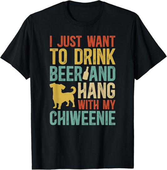 Chiweenie Owner Funny Chiweenie Mom Chiweenie Dad T-Shirt - T-Shirt | Black