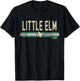 Little Elm TX | Texas | Travel & 80s Style T-Shirt - T-Shirt | Black