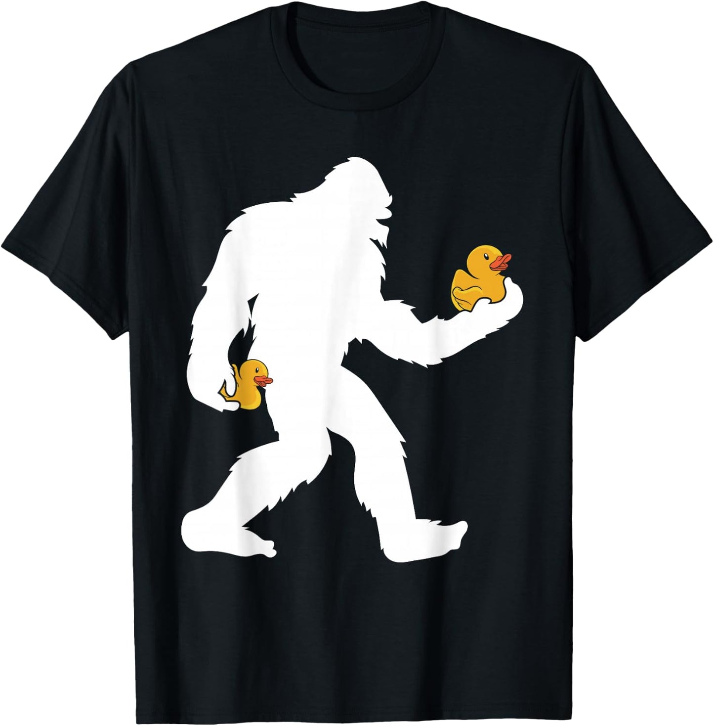Sasquatch Big Foot Yetti Kids Rubber Duck T-Shirt - T-Shirt | Black