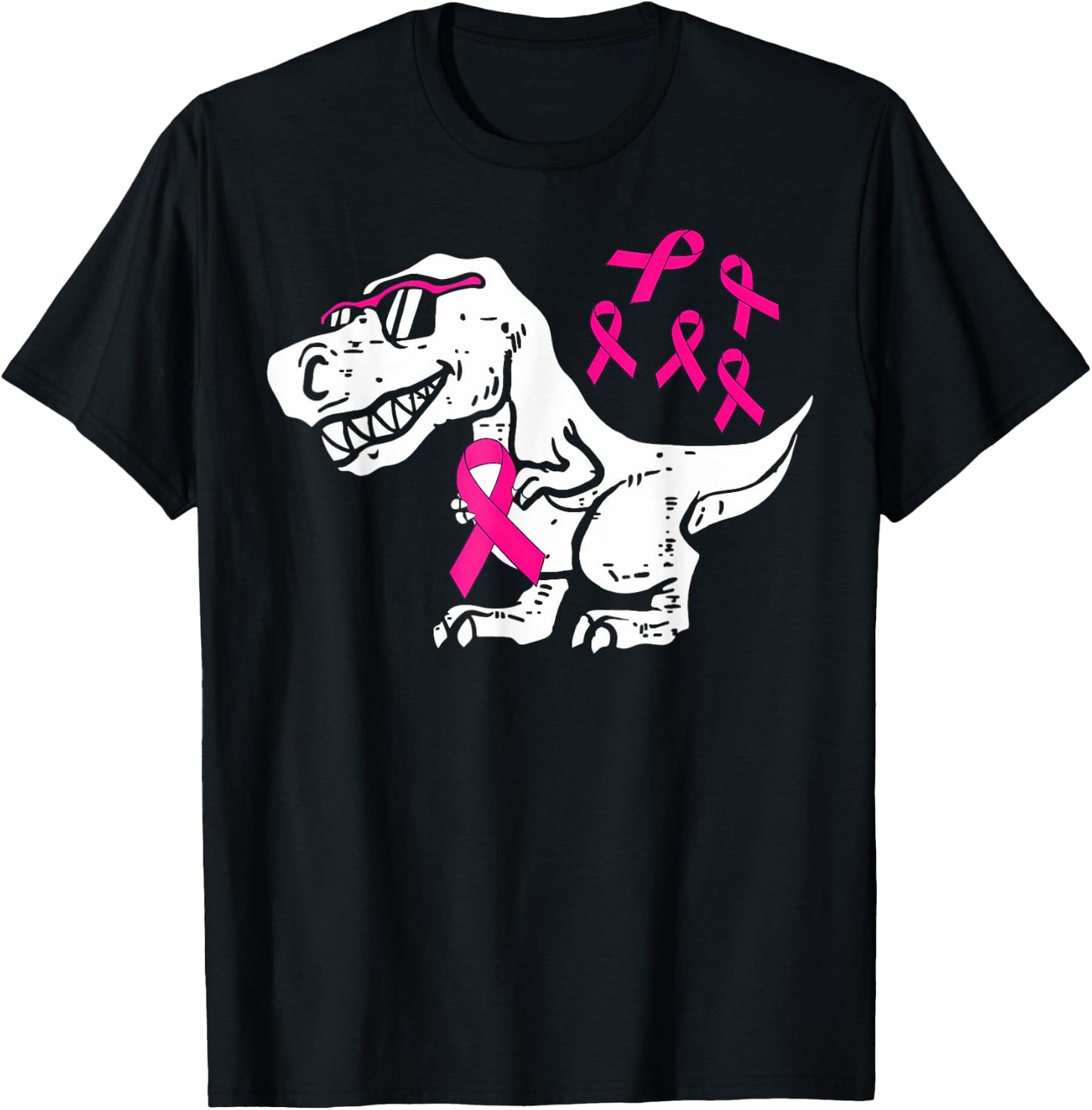 Breast Cancer Awareness Shirt Toddler Pink Ribbon Kids Youth T-Shirt - T-Shirt | Black