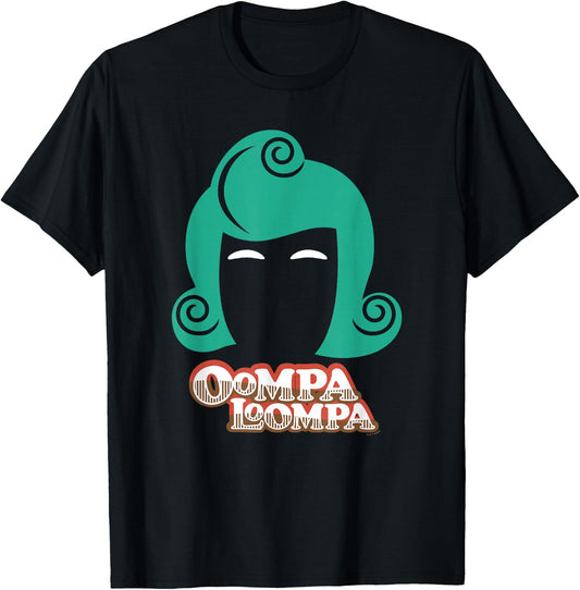 Willy Wonka And The Chocolate Factory Oompa Loompa Head T-Shirt - T-Shirt | Black