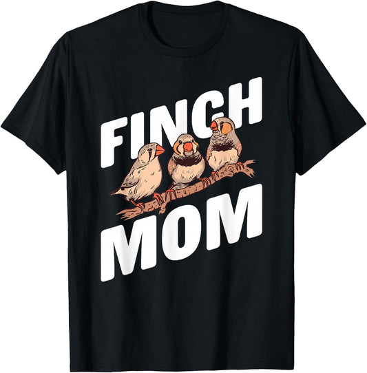 Zebra Finch Owner Finch Mom Pets Zebra Finches T-Shirt - T-Shirt | Black