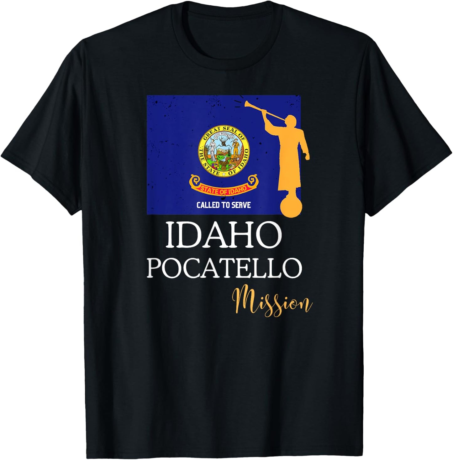 Idaho Pocatello Mormon LDS Mission Missionary T-Shirt - T-Shirt | Black