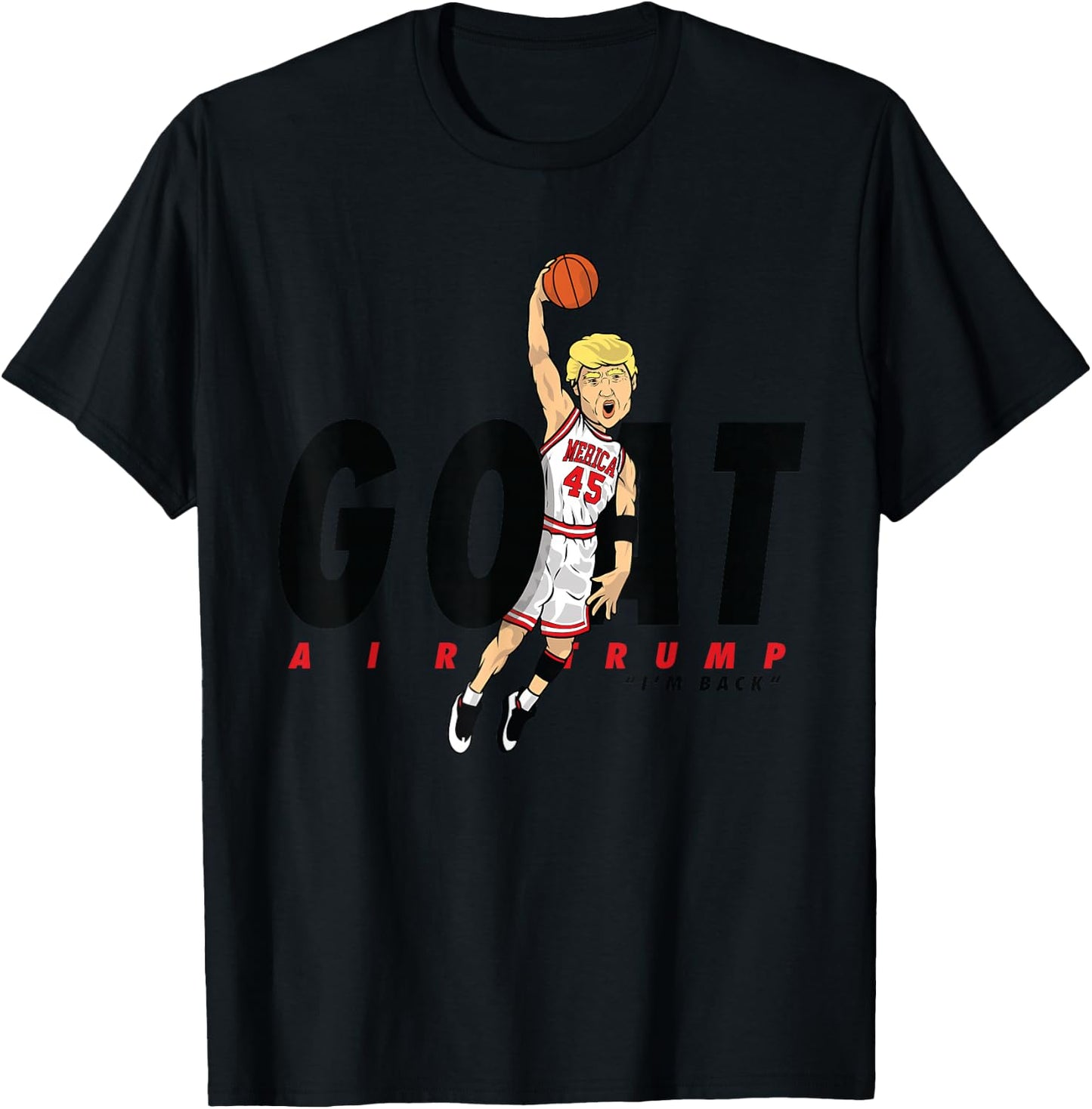 The Presidential Basketball Donald Trump design T-Shirt - T-Shirt | Black