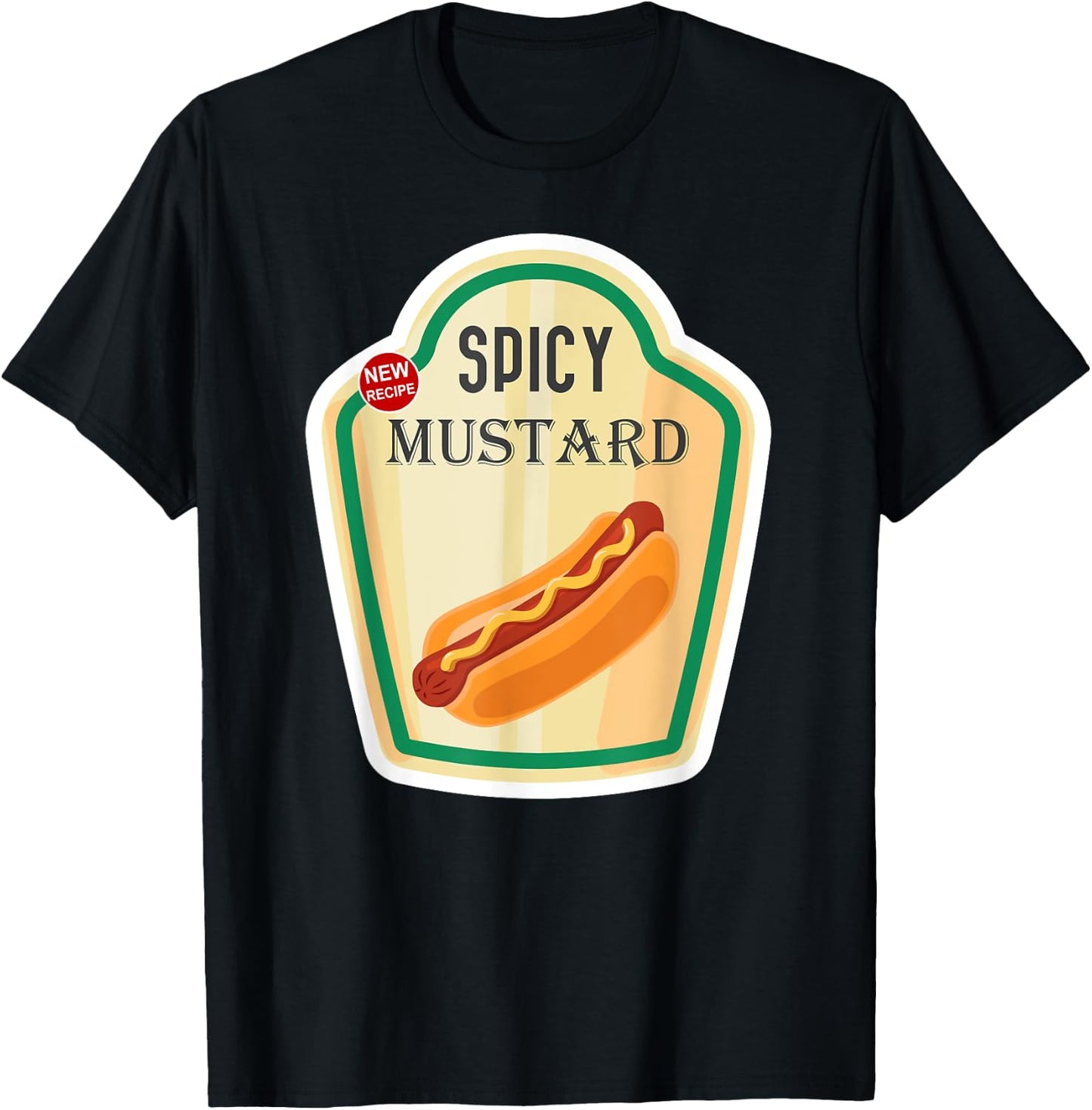 Spicy Mustard Funny Easy Sauce Halloween Costume T-Shirt - T-Shirt | Black