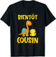 Child Future Cousin 2025 - Announcement Pregnancy Cousin Dino T-Shirt - T-Shirt | Black