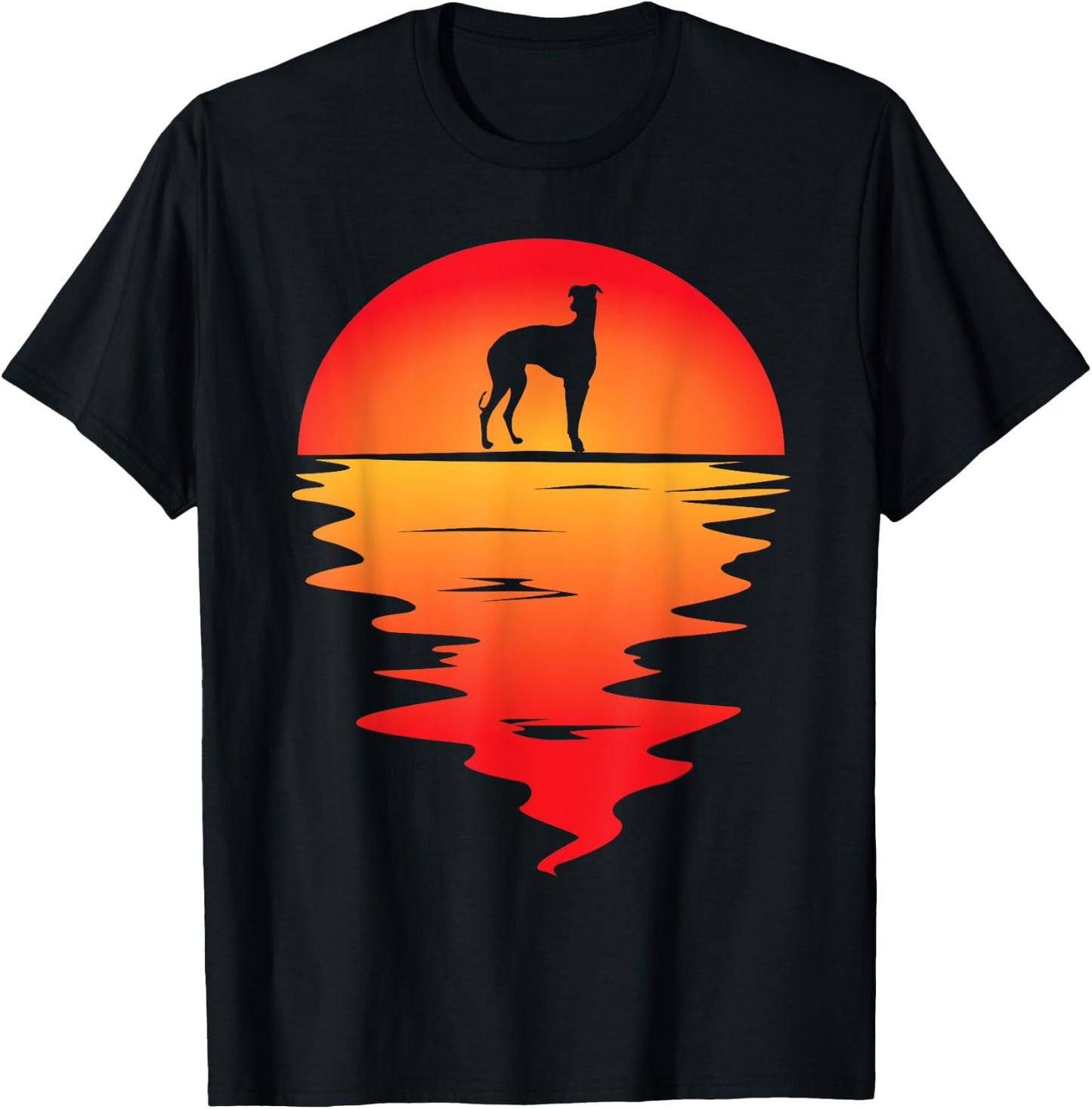 Sunset Dog I Galgo Espanol Art I Galgo Espanol Women Kids T-Shirt - T-Shirt | Black