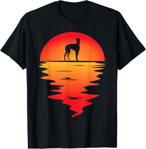 Sunset Dog I Galgo Espanol Art I Galgo Espanol Women Kids T-Shirt - T-Shirt | Black