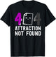 Error 404 Attraction Not Found Asexual Pride Ace Asexuality T-Shirt - T-Shirt | Black
