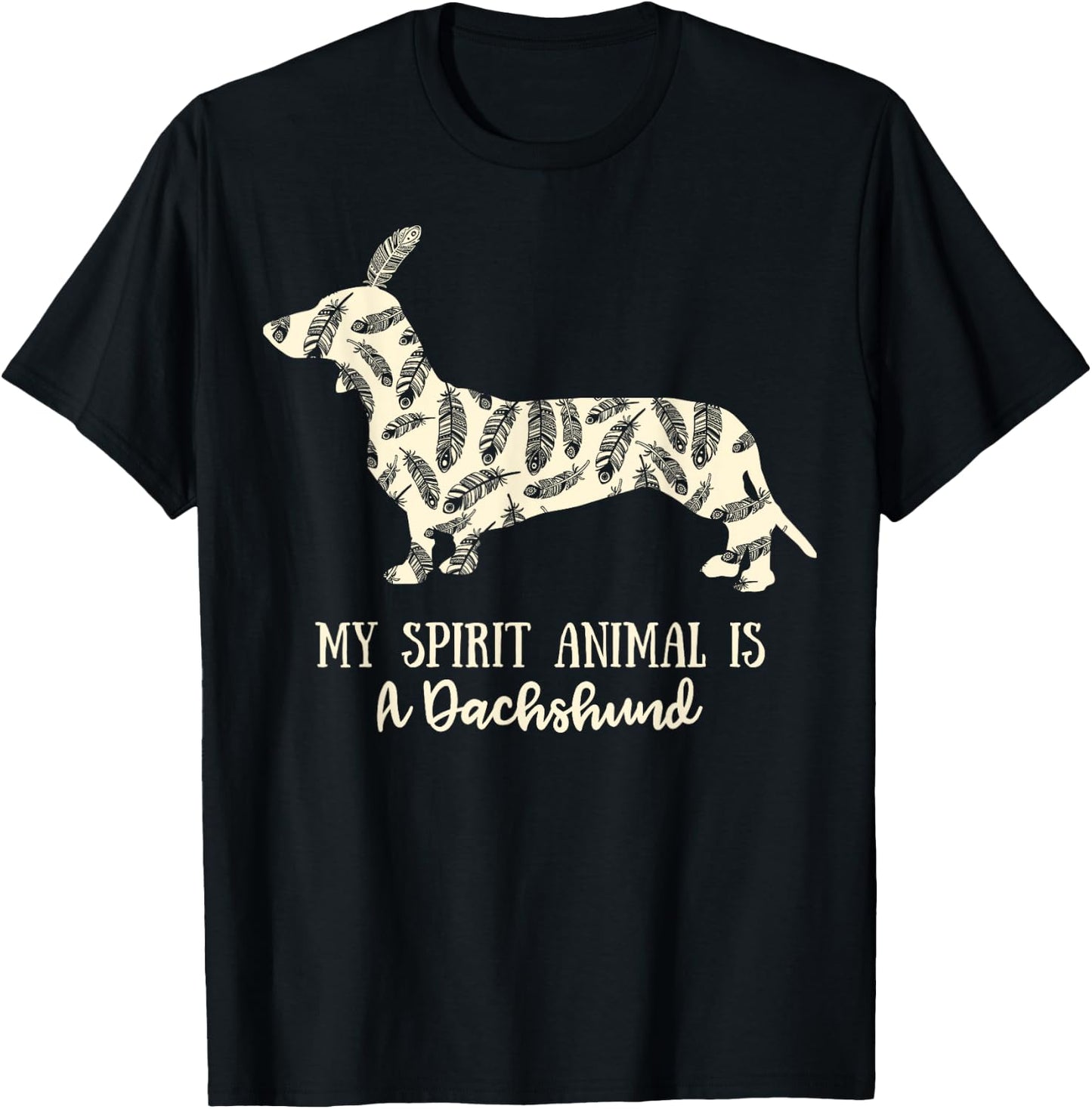 My Spirit Animal Is A Dachshund Shirt T-Shirt - T-Shirt | Black