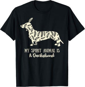 My Spirit Animal Is A Dachshund Shirt T-Shirt - T-Shirt | Black