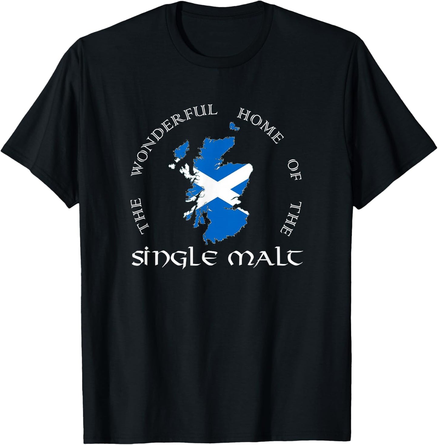 Home of the Single Malt für Whiskey Liebhaber und Genießer T-Shirt - T-Shirt | Black