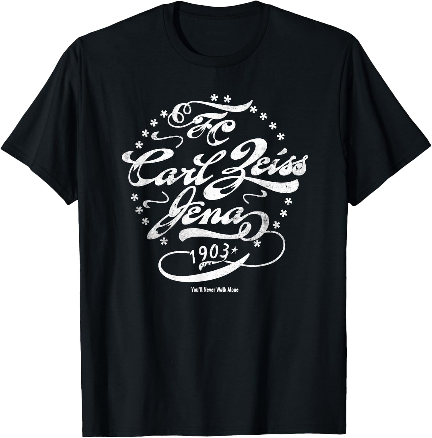 Jena Paradies City FCC Fußball 1903 Saale blau T-Shirt - T-Shirt | Black