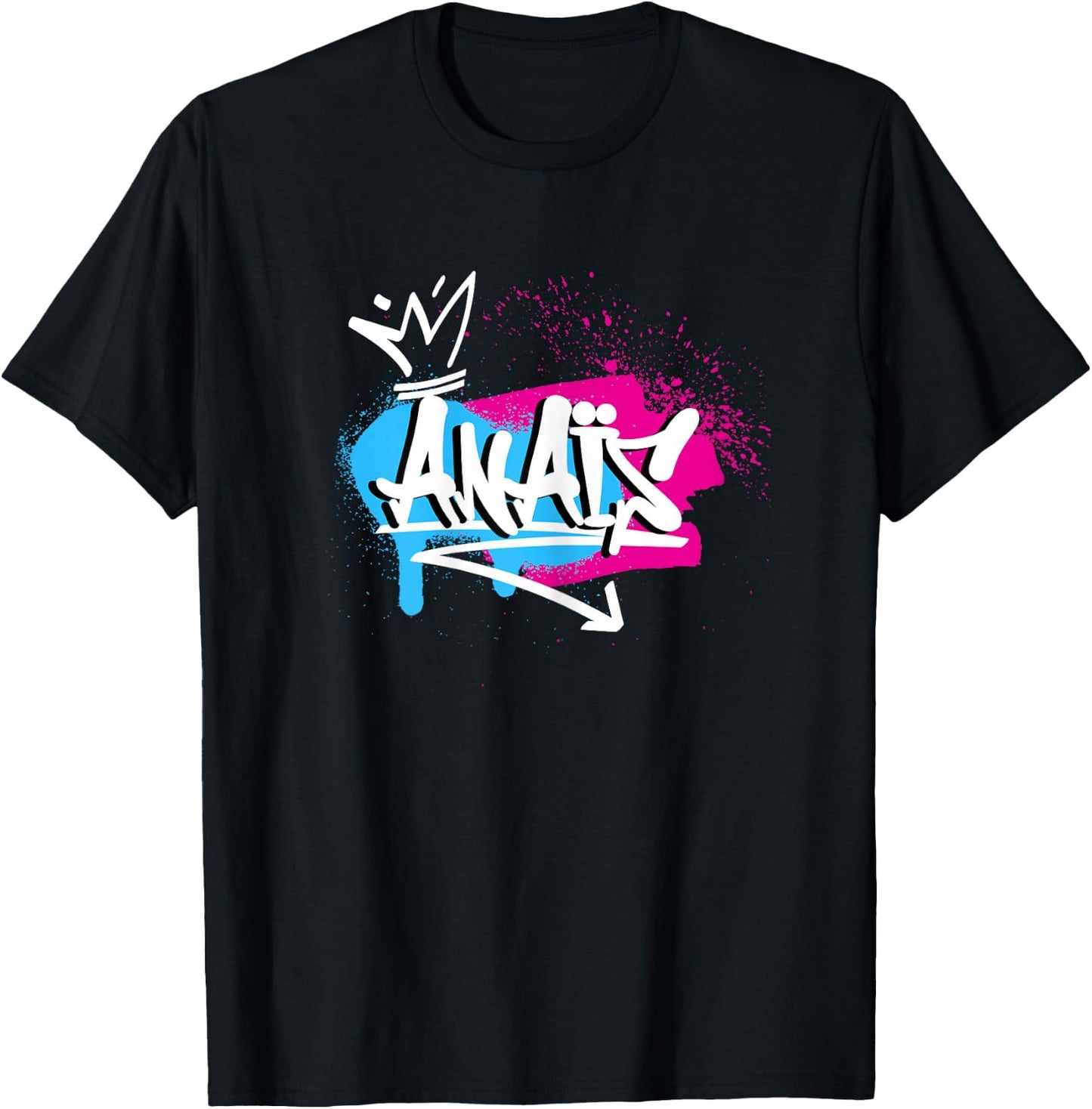 Woman Girls Funny Gift Humour Name for Anaïs , Black T-Shirt - T-Shirt | Black